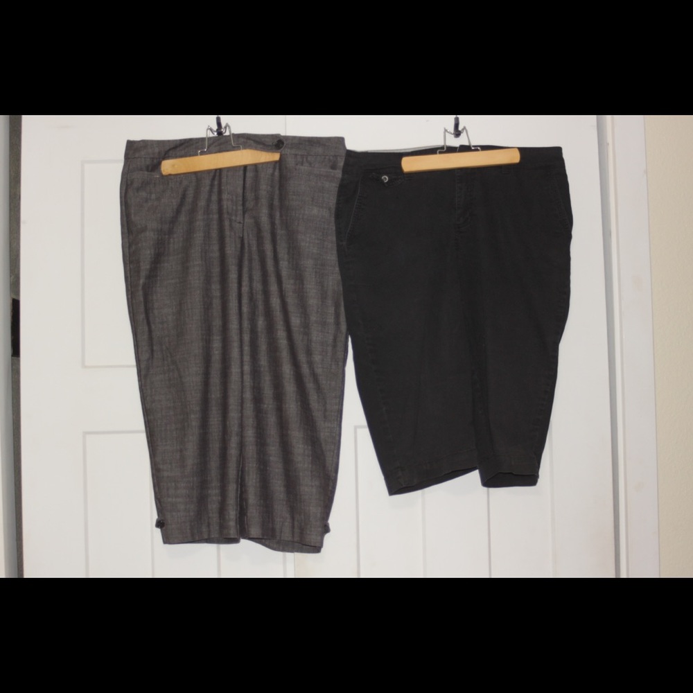 Two crop dress pants
